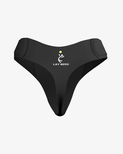 Lay Bero Protective Brief — on model, black colorway (2)
